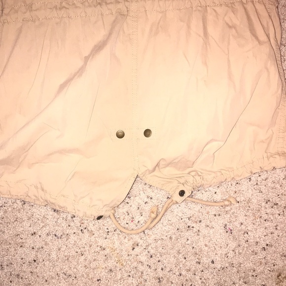 Old navy 2 in 1 jacket. Tan yellow hood pockets zipper Sz L removable - Picture 11 of 13